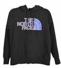 The North Face Women's Half Dome Pullover Hoodie Big Logo Black Size Small