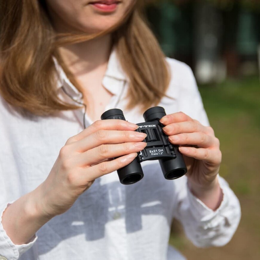 Kenko VTEX 8x21 DH COMPACT BINOCULARS NECK STRAP, POUCH OFFICIAL UK