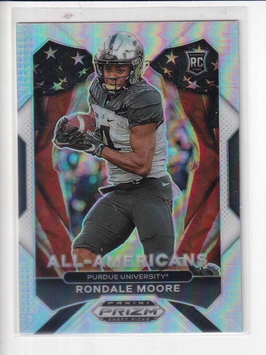 2021 panini draft pick silver prizm all american rondale moore #187