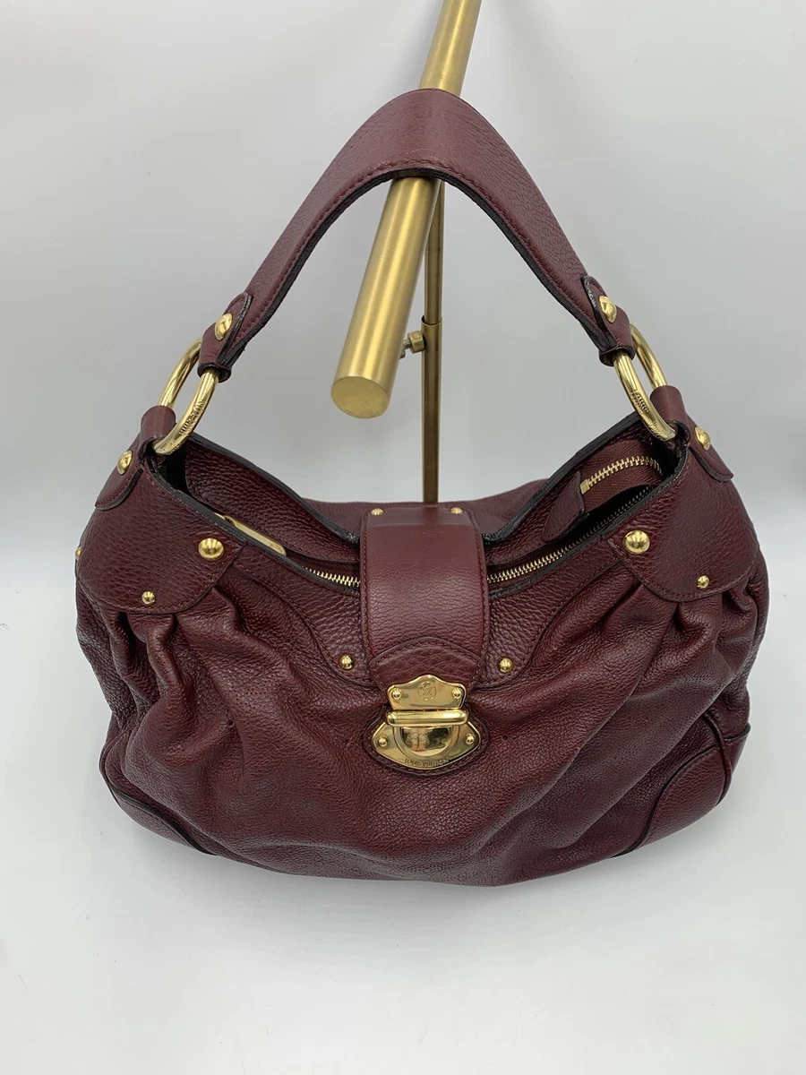 Auth Louis Vuitton Bordeaux Solar Mahina Leather PM Hobo Bag Very Good  Preloved