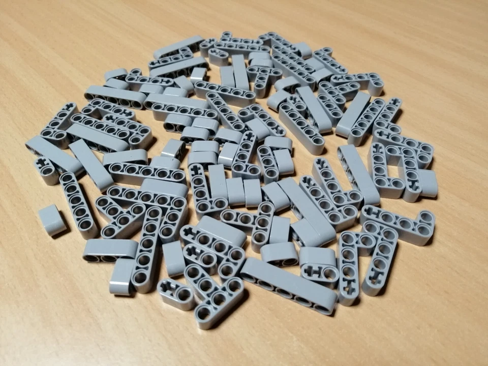 LEGO TECHNIC 100 Stück kleine Liftarme hellgrau / Lochstangen Technik - Bild 4 von 4