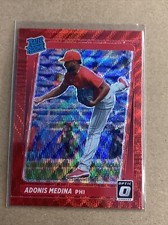 Adonis Medina 2021 Donruss Optic Rated Rookie  Red Wave Prizm #83 A-40