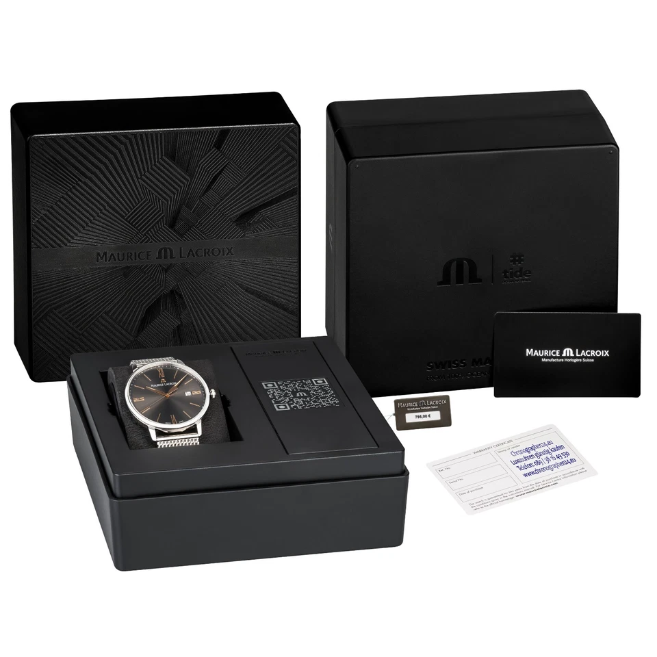 Maurice Lacroix Eliros Date EL1118-SS002-311-1 Herren Uhr Milanaiseband NEU OVP. - Bild 4 von 4
