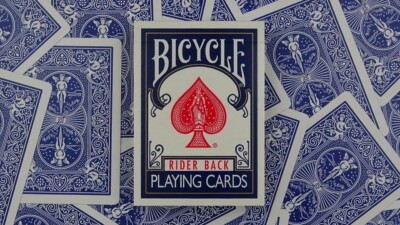 Bicycle 12 Decks blau USPCC Poker Karten Rider Back Old Style Box - Made in USA