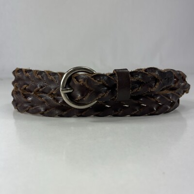 American Eagle Brown Linked Leather Belt - Women's Size 34