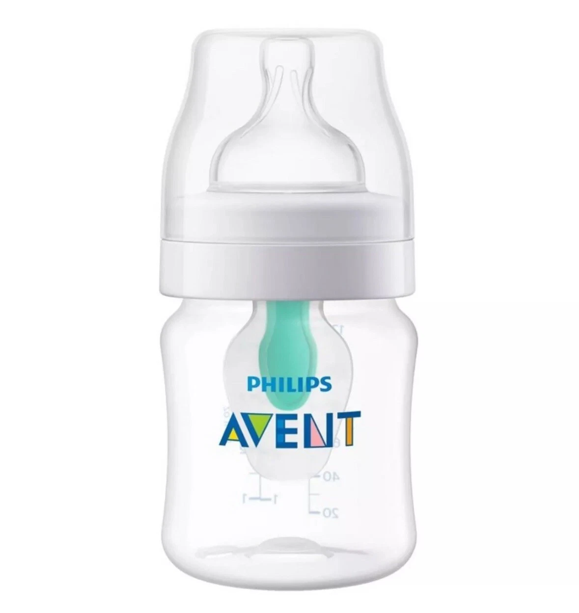 Philips Avent Anti-Colic - 4 oz. Baby Bottles BPA Free Clear Lot Of 5