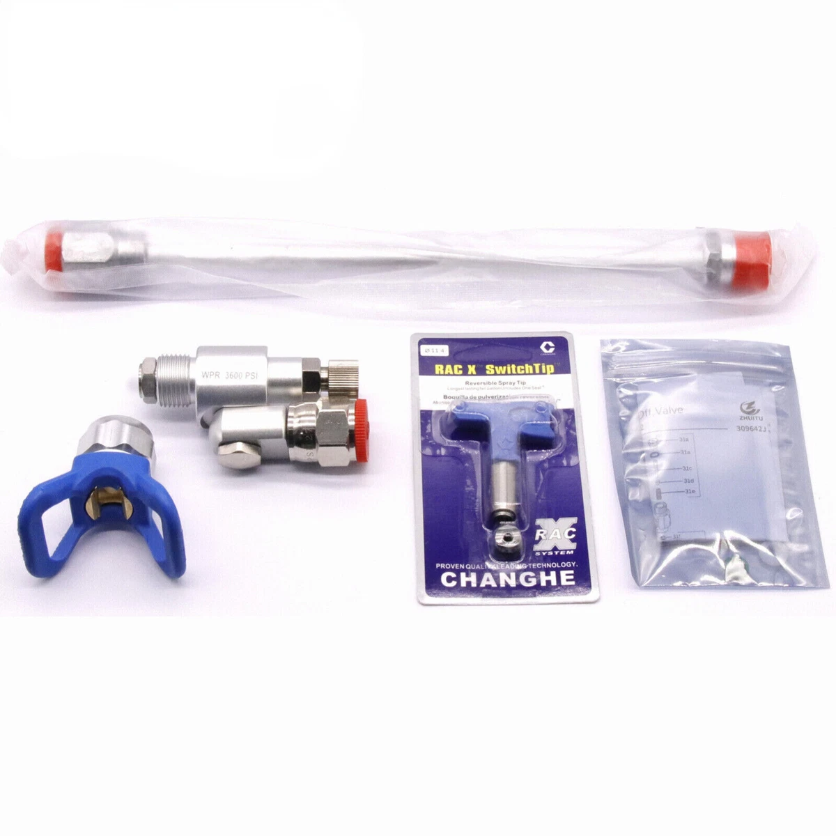 アクセサリー m 287030 Airless Paint Gun Pole Extensions Clean Shot Shut-Off Valve