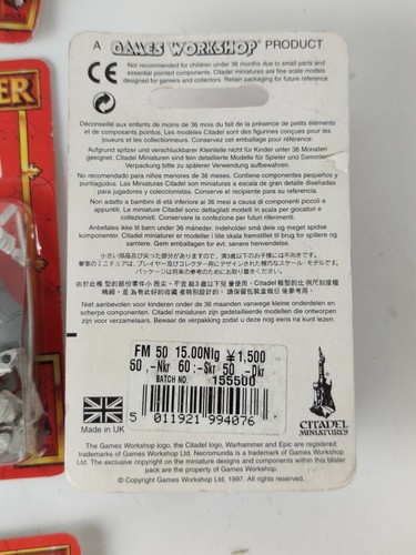 Blister/scatole METALLO Warhammer Age of Sigmar Fantasy Battles multilista OOP - Foto 190 di 484