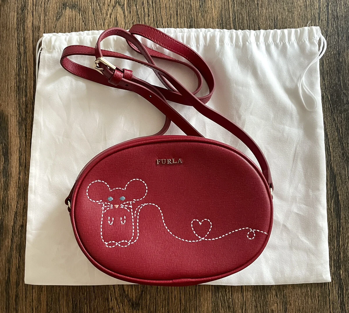 Furla red purse sales