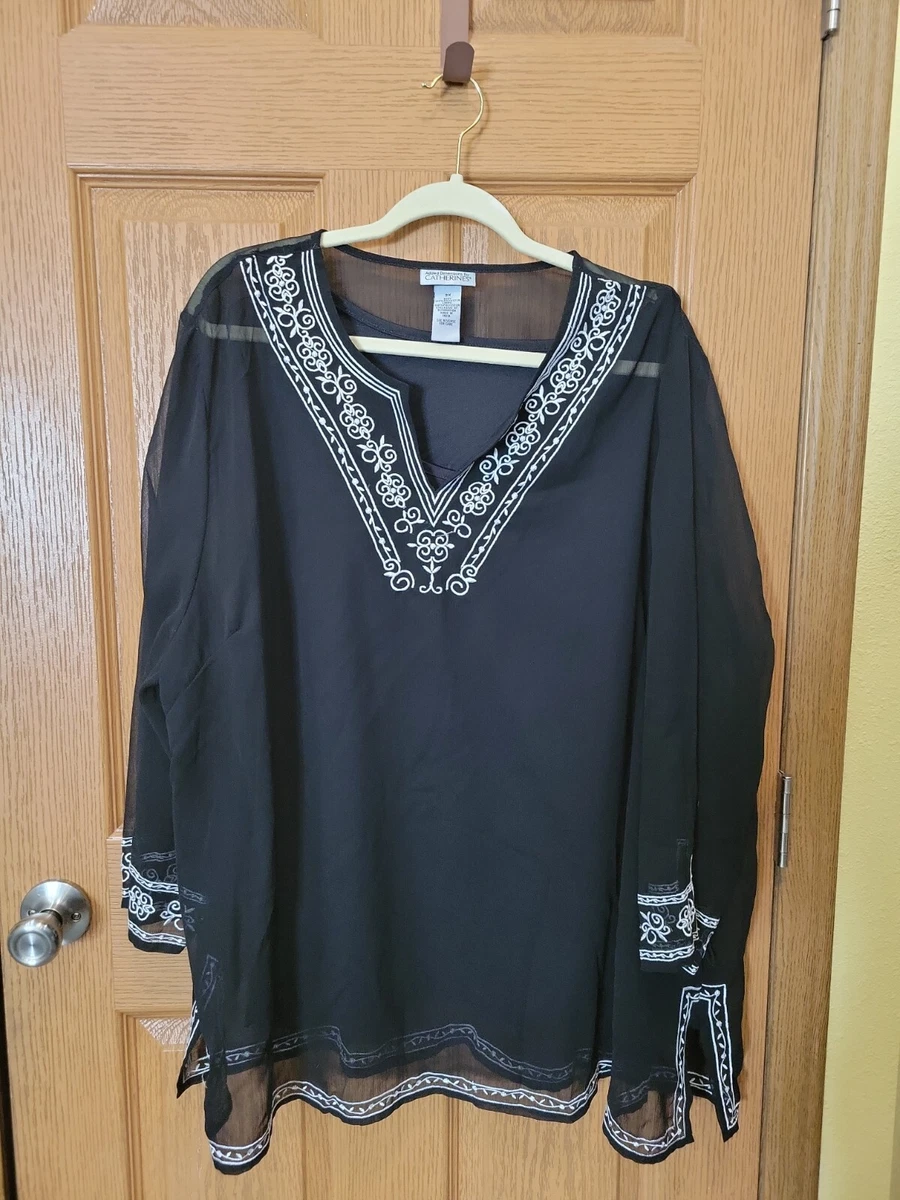 womens black polyester shirt