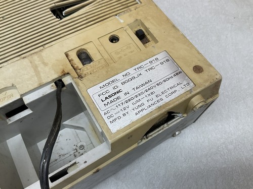 Vintage Old School Lasonic TRC-918 Boom Box Ghetto Blaster Boombox Breakdance - Picture 19 of 24