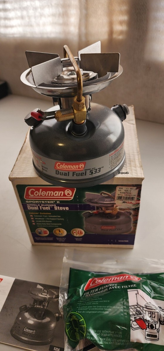 COLEMAN Sportster II Model 533 Dual Fuel Single Burner COLEMAN Sportster II Model 533 Dual Fuel Single Burner