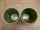 Longaberger Pottery At Home Garden Small Ivy Footed Vase Set of 2 Flower #31309 — photo 4