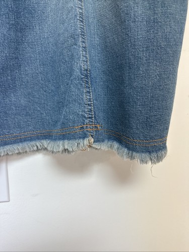 Denim 24/7 Medium Wash Denim Jean Boho Maxi Skirt Women’s Plus Size 32W - Picture 2 of 12