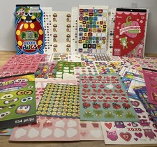 Stickers Mixed Lot Assorted Random Teachers Kids Scrapbooking New & Incomplete