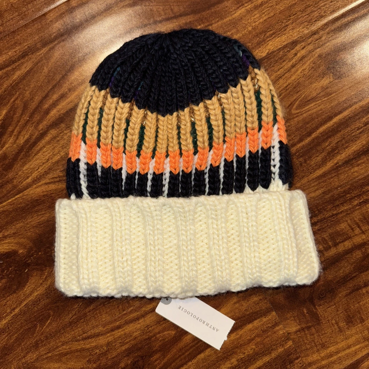 NWT Anthropologie Sriped Beanie Stripe Knit Beanie main image 3