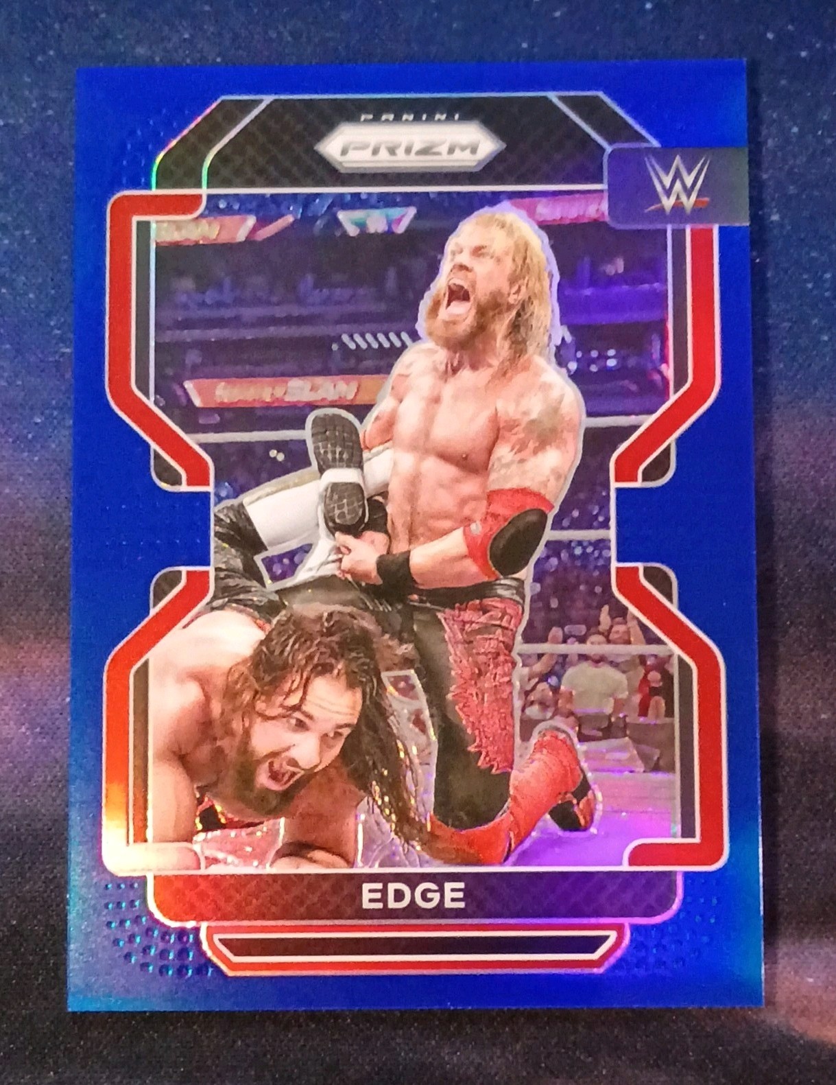 2022 Panini Prizm WWE - Edge #164 Blue Prizm 070/199