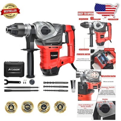 Heavy Duty 13 Amp Rotary Hammer Drill SDS-Plus 1-1/4'' Concrete Demolition
