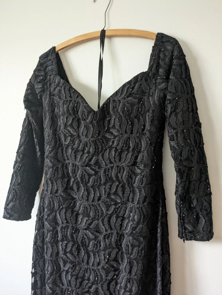 Bob Mackie Dress B'Zar Black Formal Beaded Gown - Image 2 of 4