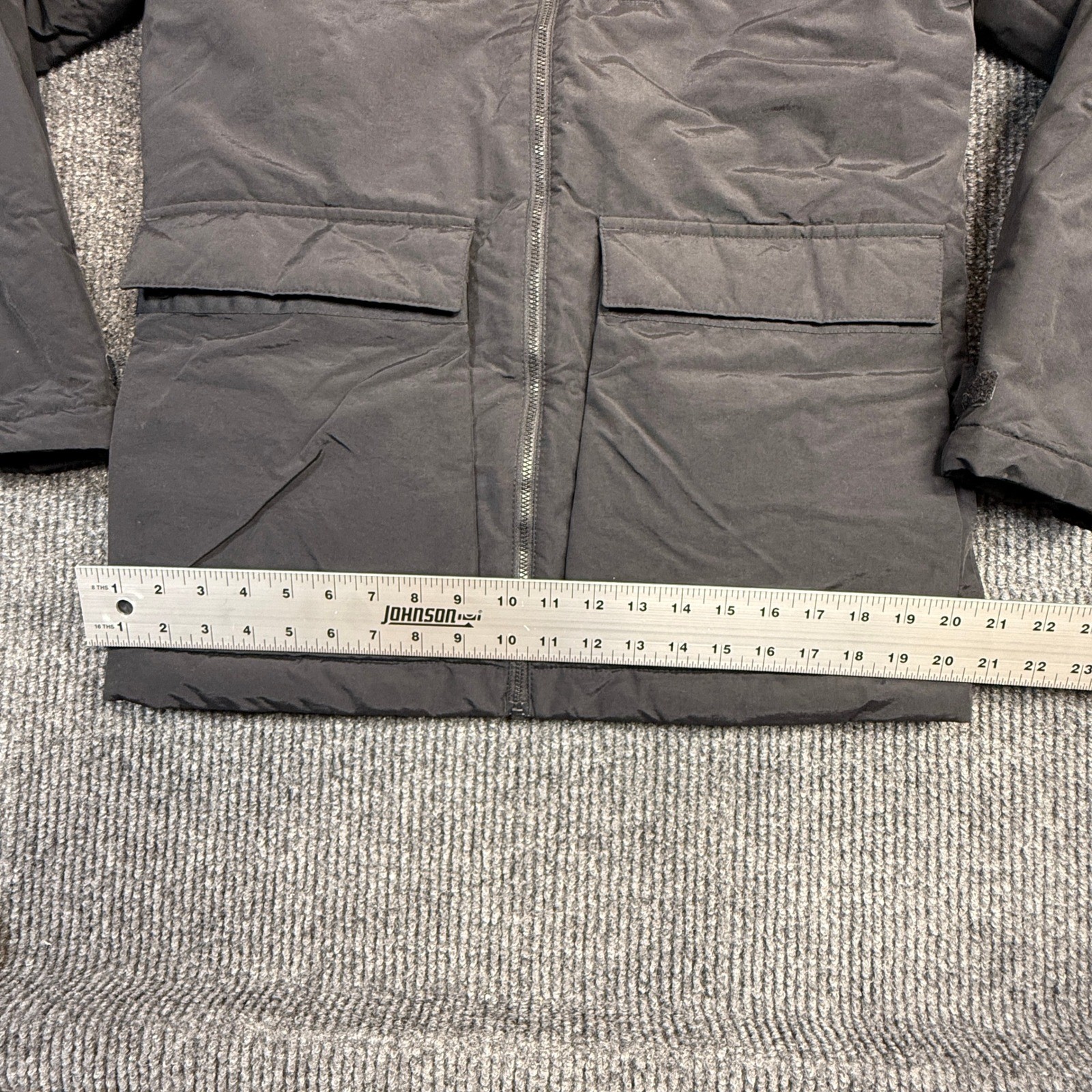 Adidas Utilitas Hooded Parka Mens Small Black Insulated Jacket GT1699 image 6