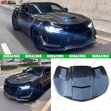 Unpainted FRP/Carbon Fiber Front Hood Bonnet Panel Fits Chevrolet Camaro 2016-24
