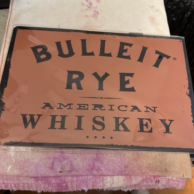 New Bulleit Bourbon Frontier Whiskey Tin Sign 12x8 Bar Pub Wall Decor Man Cave