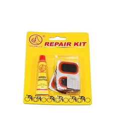 THUMBS UP BICYCLE BIKE INNER TUBE REPAIR KIT w/TIRE LEVERS AND TOOLS.