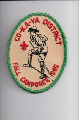 1985 Co-Ka-Ya District Fall Camporee patch (Green)
