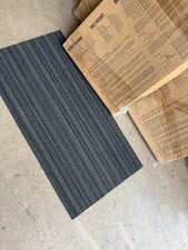 New Shaw Carpet Tile Planks Modular Fringe Minimal 45 sq ft 18X36 10 Per Box