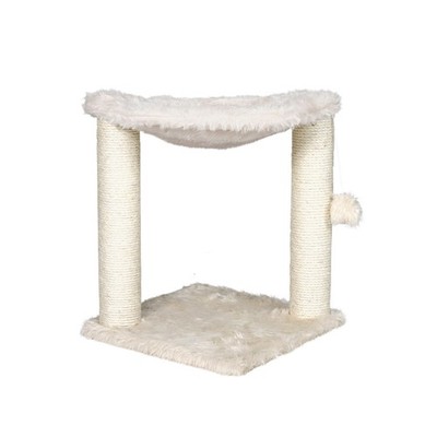 TRIXIE Baza Scratching Post with Hammock 16'' Cream Small