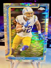 2025 Khalil Mack Topps Chrome Pulsar Refractor #160 Los Angeles Chargers