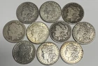 Half Roll of 10 1879-P to 1921-S Morgan Silver Dollars, Lot $1 Coins