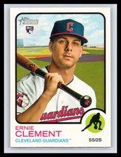 2022 Topps Heritage #277 Ernie Clement Base Rookie Card RC Cleveland Guardians