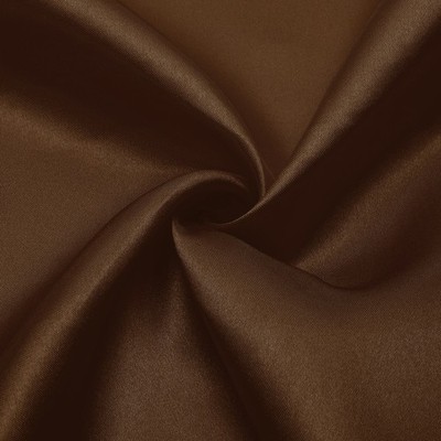 Coffee Satin Fabric by the Yard, 5 Yard x 59 Inch for Sewing DIY Crafts