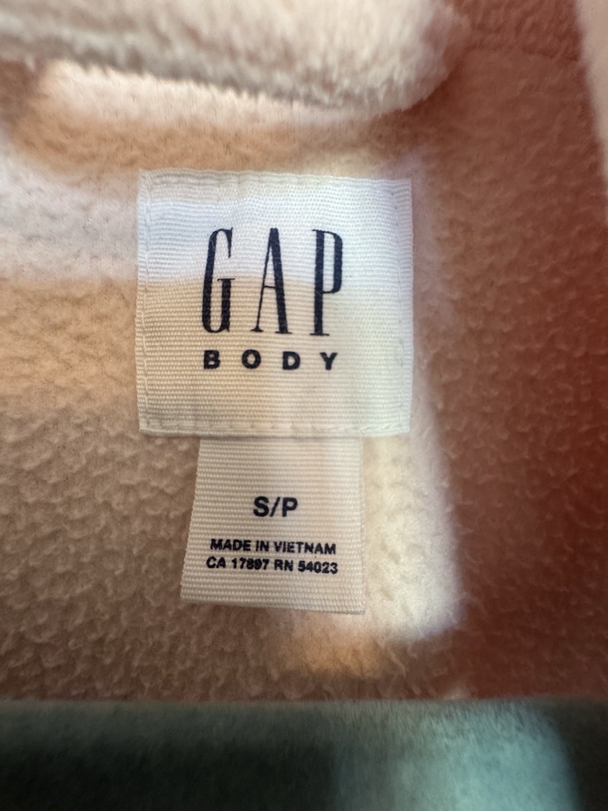 Gap Body Pink Fleece Tie-Waist Long Robe With Pockets Size Small