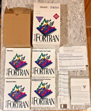 Microsoft Fortran 5.10 3.5" Complete 7 discs MS-DOS  Windows Single User