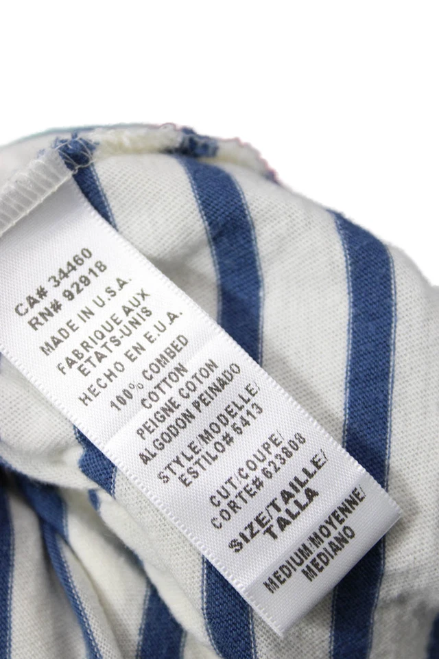 Vestido Camiseta Juicy Couture Mujer Rayas Cambio Náutico Azul Manga 3/4 Talla S Foto 4 de 4