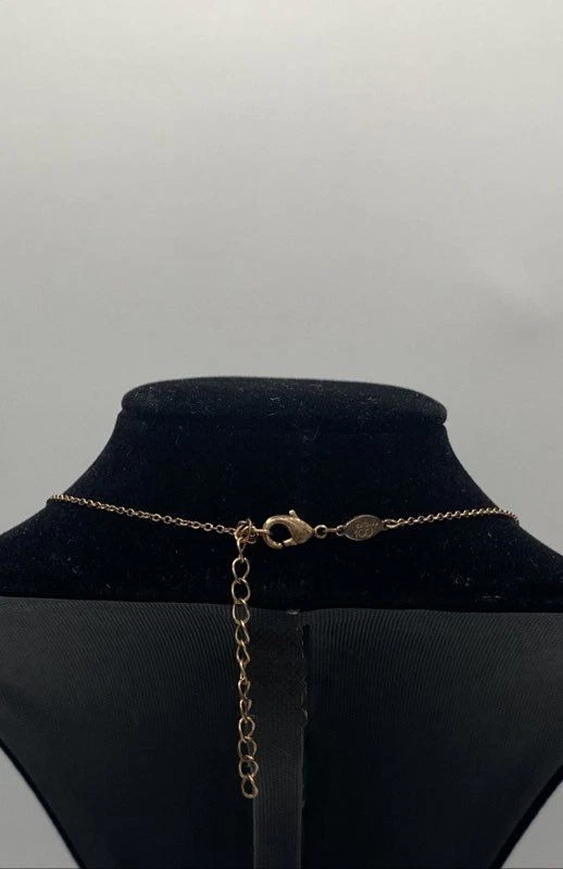 Disney Rose Gold Tone CZ Minnie Mouse Pendant Rolo Link Necklace 2.9g - Image 4 of 4