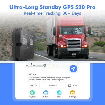 GPS Tracker S20 Pro 4G LTE Auto Motorrad 30 Tage Tracking