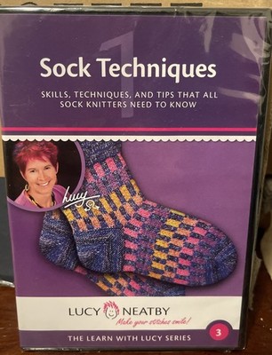 Sock Techniques DVD Learn Lucy Neatby Knitting How To Learning Knit Socks *NEW