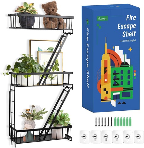  Fire Escape Wall Shelf - New York Decorative Ladder Shelf