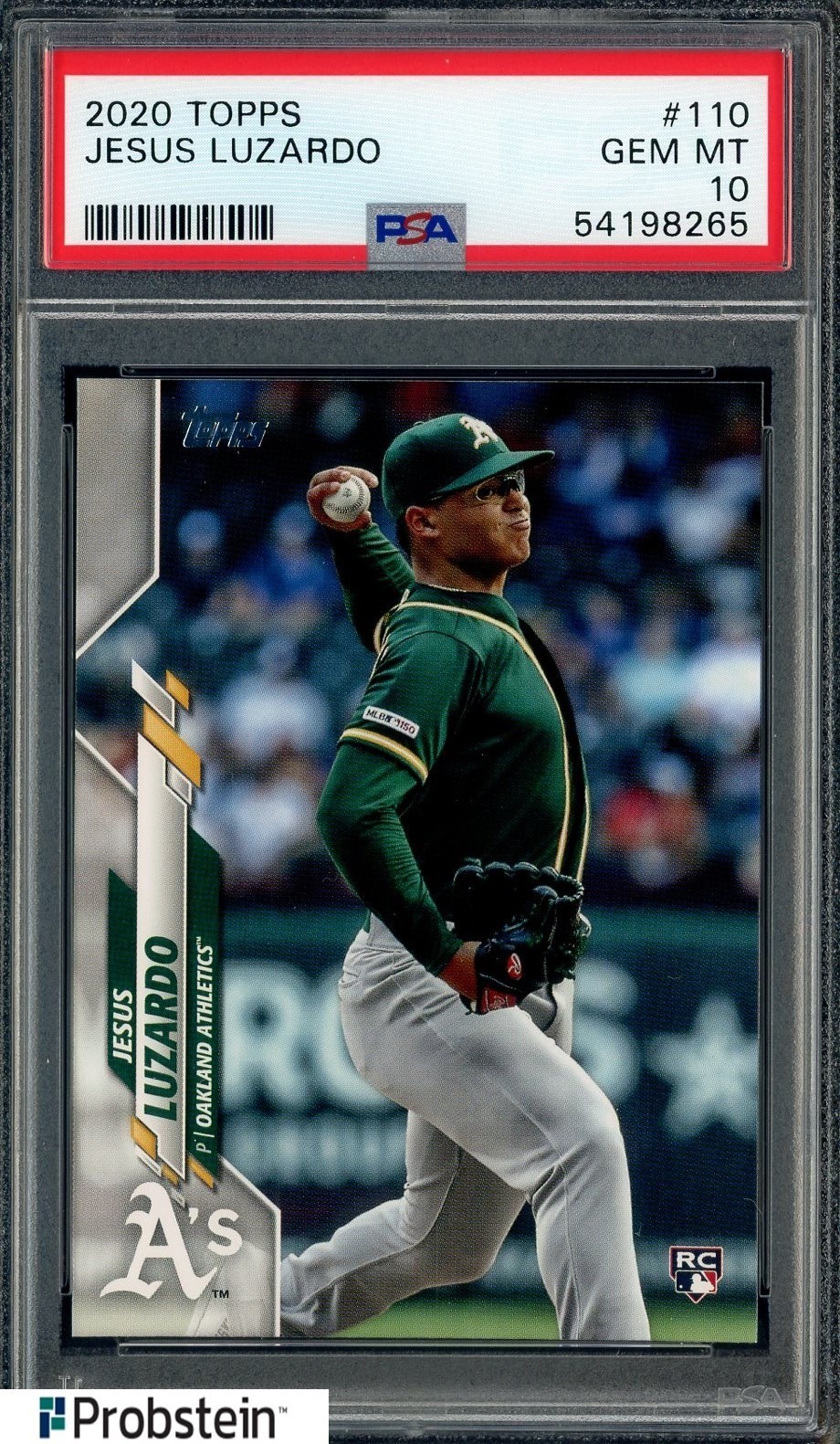 2020 Topps #110 Jesus Luzardo A's RC Rookie PSA 10 GEM MINT