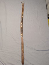 Justin Belt Navajo Concho Style Leather Western Wear Size 38 Inch USA