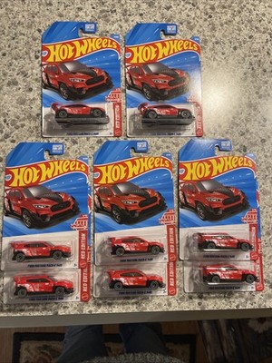 New 2026 HOT WHEELS Target Red Edition - Ford Mustang Mach-E 1400 Lot Of 8