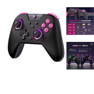 EasySMX X05 Controller RGB 7 Farben Bluetooth Switch PC Handy Hall Joystick