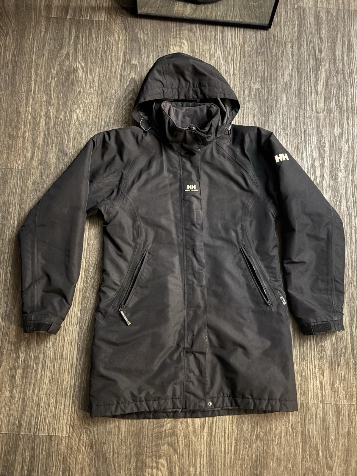 Helly Hansen Jacket S Solid Black Full Zip Size S… - image 2
