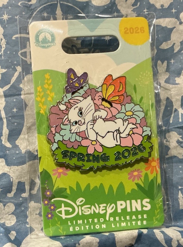 Disney  Spring 2026 Marie Aristocats pin Limited Release LR New