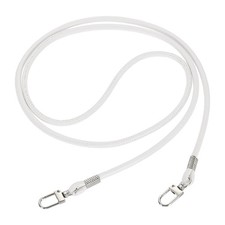 Crossbody Replacement Chain Strap, 120cm Thin Soft PU Strap White 