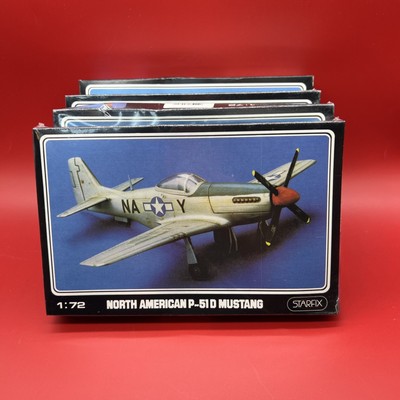 STARFIX Lot of 4 Alpha Jet, Mitsubishi A6M5, NA Mustang, Messerchmitt