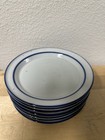 Dansk Blue Mist 7” Bread Butter Plates Niels Refsgaard Stoneware Dessert EUC